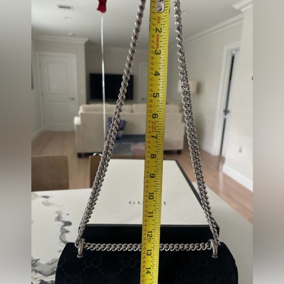 ⛓️ Gucci Velvet Embossed GG Dionysus large Shoulder Bag - Picture 11 of 14